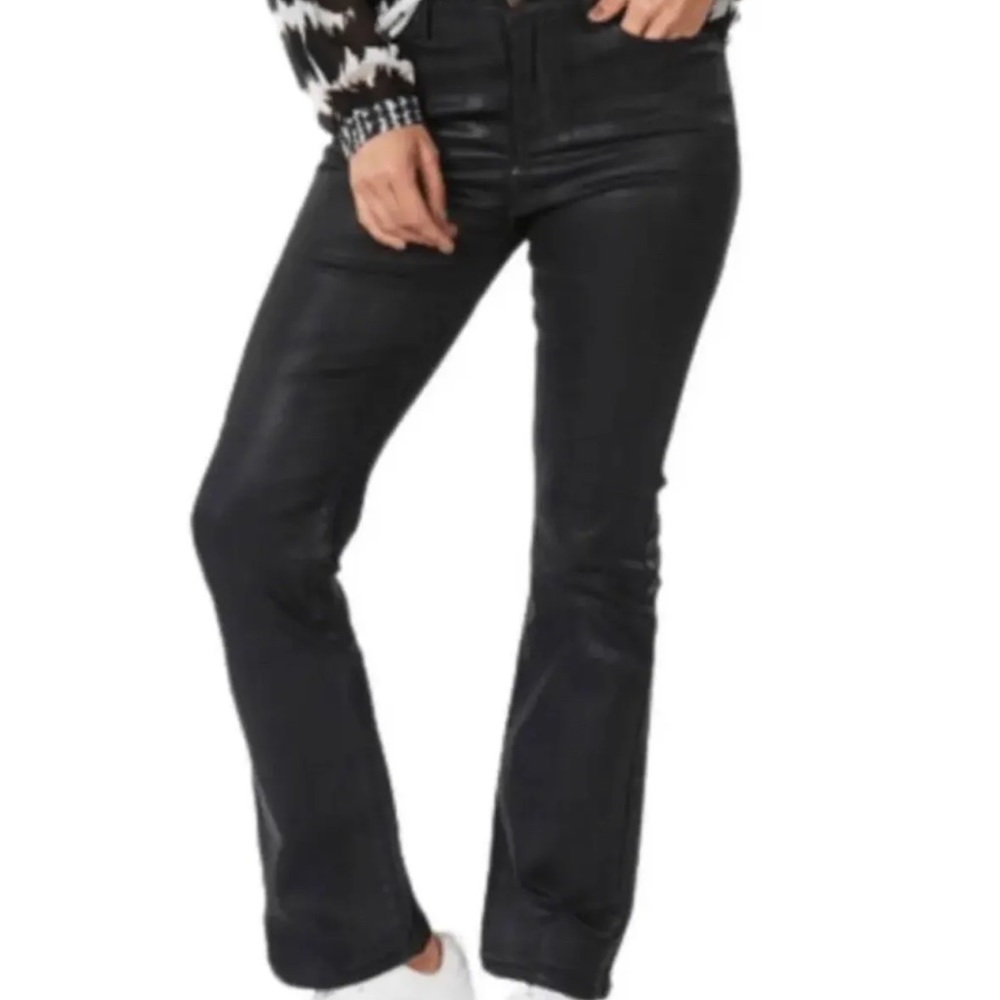 😍Lauren Ralph Lauren High-Rise Coated Stretch Boot Leg Jeans NWT